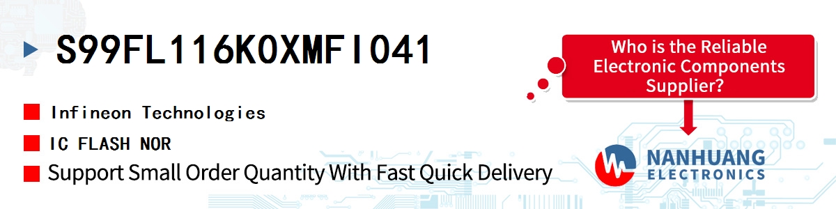 S99FL116K0XMFI041 Infineon IC FLASH NOR