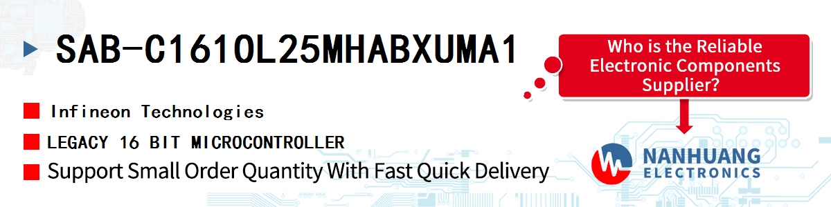 SAB-C161OL25MHABXUMA1 Infineon LEGACY 16 BIT MICROCONTROLLER