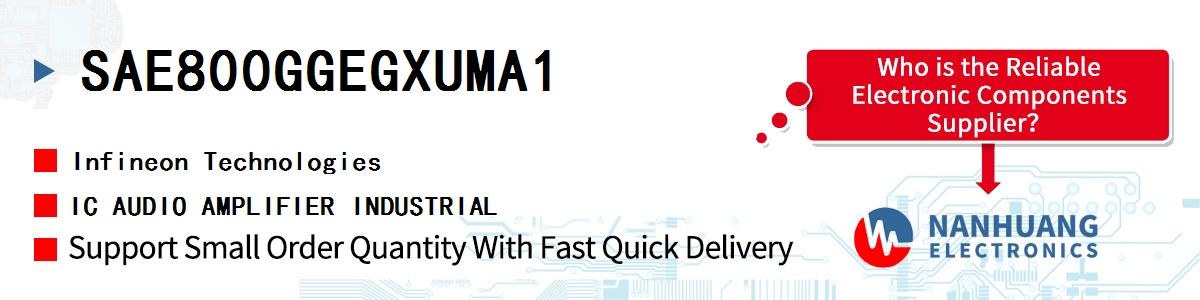 SAE800GGEGXUMA1 Infineon IC AUDIO AMPLIFIER INDUSTRIAL