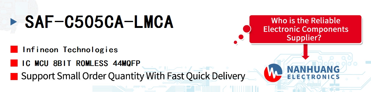 SAF-C505CA-LMCA Infineon IC MCU 8BIT ROMLESS 44MQFP