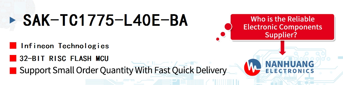 SAK-TC1775-L40E-BA Infineon 32-BIT RISC FLASH MCU