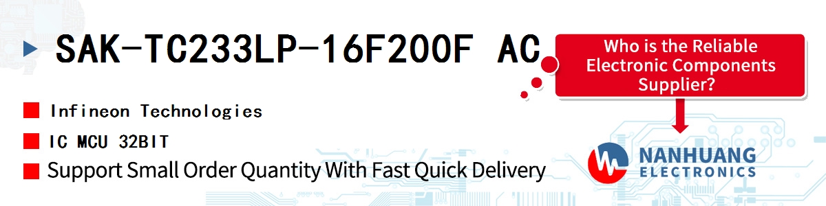 SAK-TC233LP-16F200F AC Infineon IC MCU 32BIT