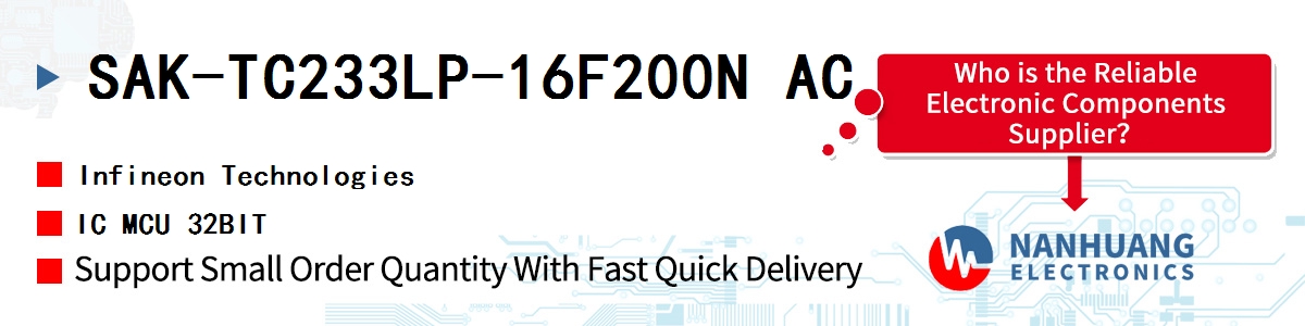 SAK-TC233LP-16F200N AC Infineon IC MCU 32BIT