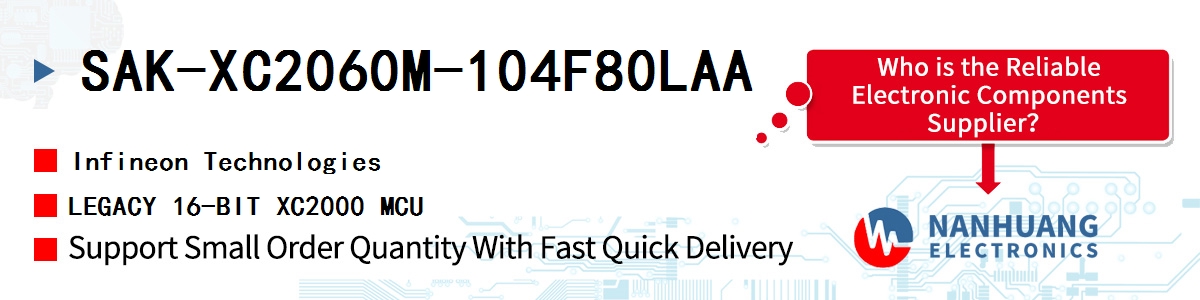 SAK-XC2060M-104F80LAA Infineon LEGACY 16-BIT XC2000 MCU