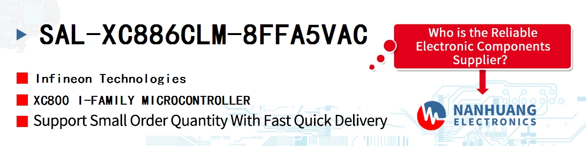 SAL-XC886CLM-8FFA5VAC Infineon XC800 I-FAMILY MICROCONTROLLER