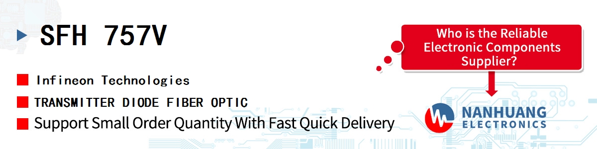 SFH 757V Infineon TRANSMITTER DIODE FIBER OPTIC