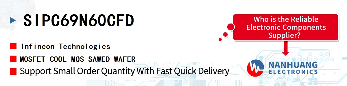SIPC69N60CFD Infineon MOSFET COOL MOS SAWED WAFER