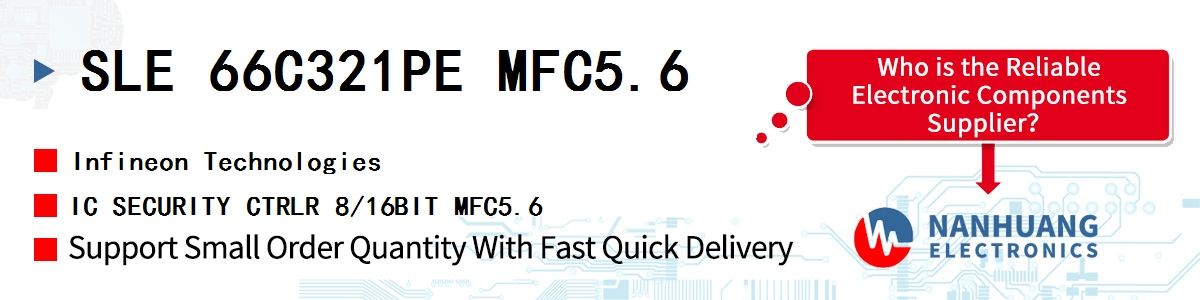 SLE 66C321PE MFC5.6 Infineon IC SECURITY CTRLR 8/16BIT MFC5.6