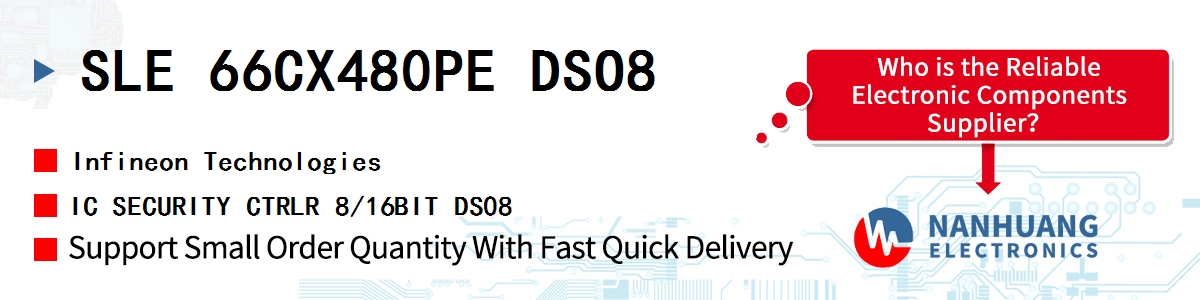 SLE 66CX480PE DSO8 Infineon IC SECURITY CTRLR 8/16BIT DS08