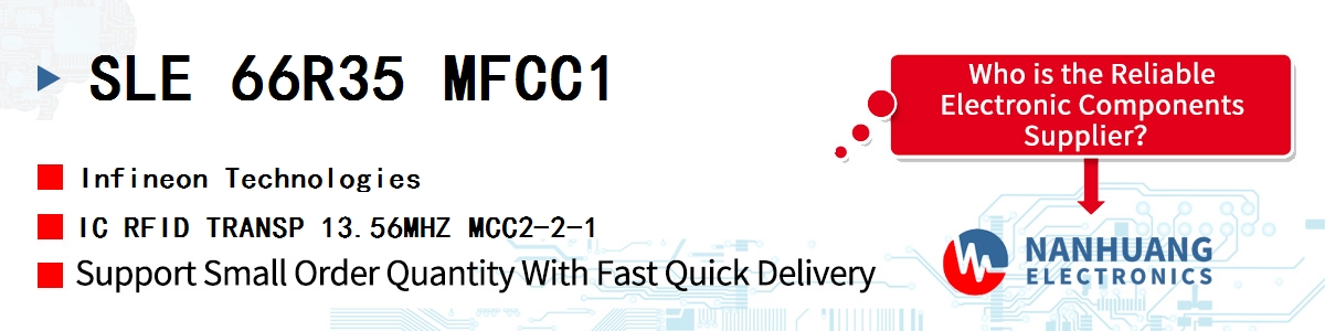 SLE 66R35 MFCC1 Infineon IC RFID TRANSP 13.56MHZ MCC2-2-1