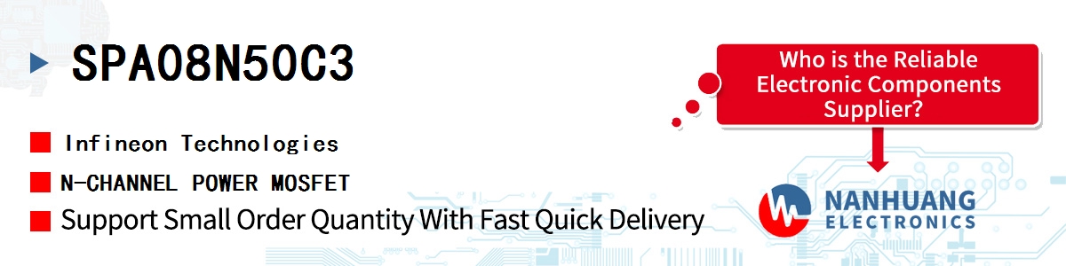 SPA08N50C3 Infineon N-CHANNEL POWER MOSFET