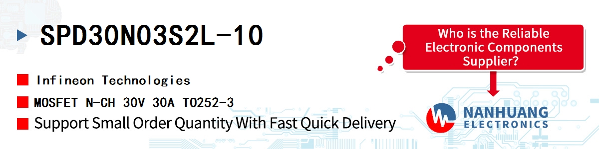 SPD30N03S2L-10 Infineon MOSFET N-CH 30V 30A TO252-3