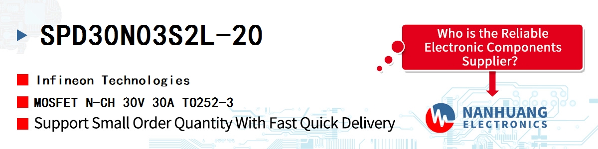 SPD30N03S2L-20 Infineon MOSFET N-CH 30V 30A TO252-3
