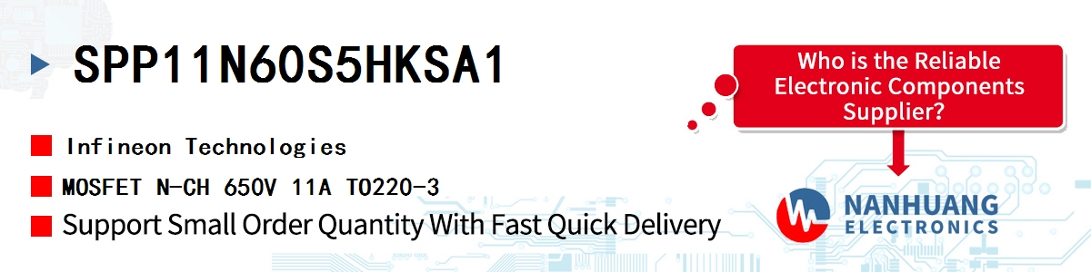 SPP11N60S5HKSA1 Infineon MOSFET N-CH 650V 11A TO220-3