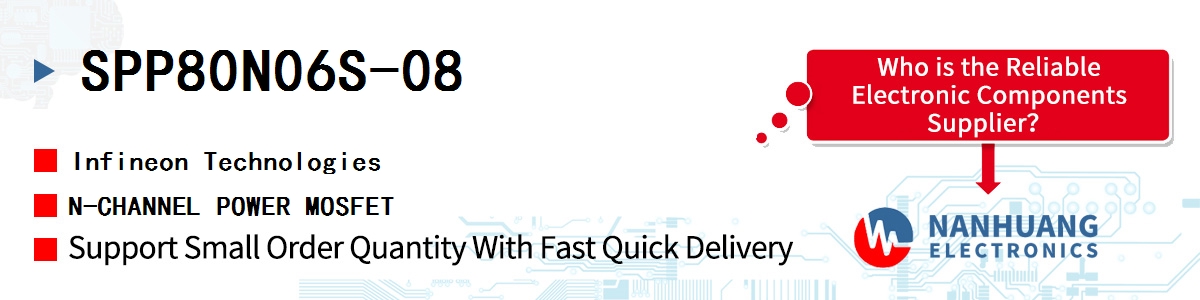 SPP80N06S-08 Infineon N-CHANNEL POWER MOSFET