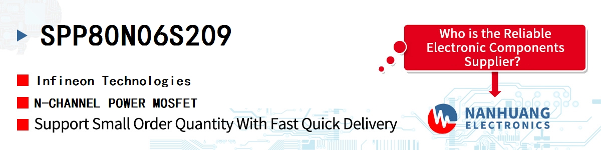 SPP80N06S209 Infineon N-CHANNEL POWER MOSFET