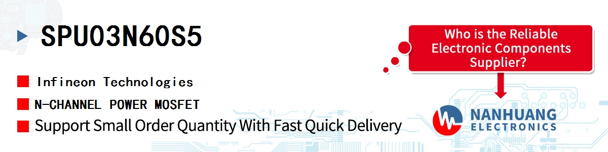 SPU03N60S5 Infineon N-CHANNEL POWER MOSFET