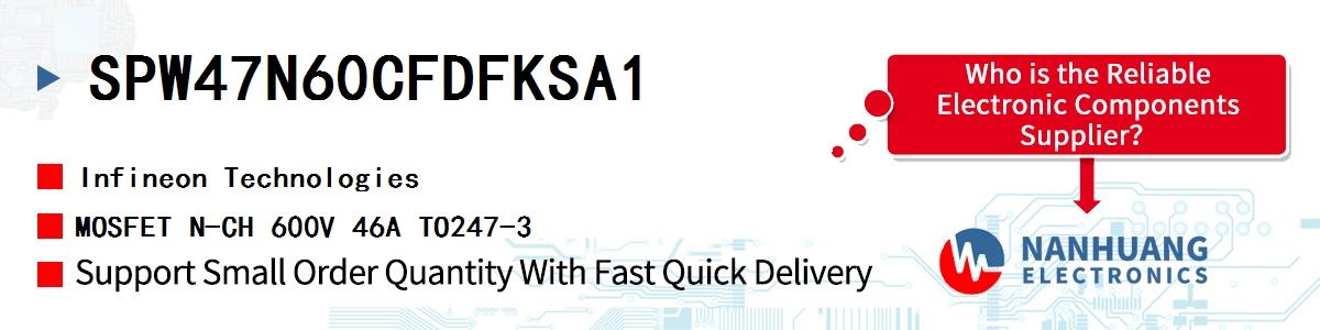 SPW47N60CFDFKSA1 Infineon MOSFET N-CH 600V 46A TO247-3