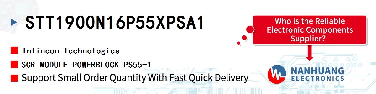 STT1900N16P55XPSA1 Infineon SCR MODULE POWERBLOCK PS55-1