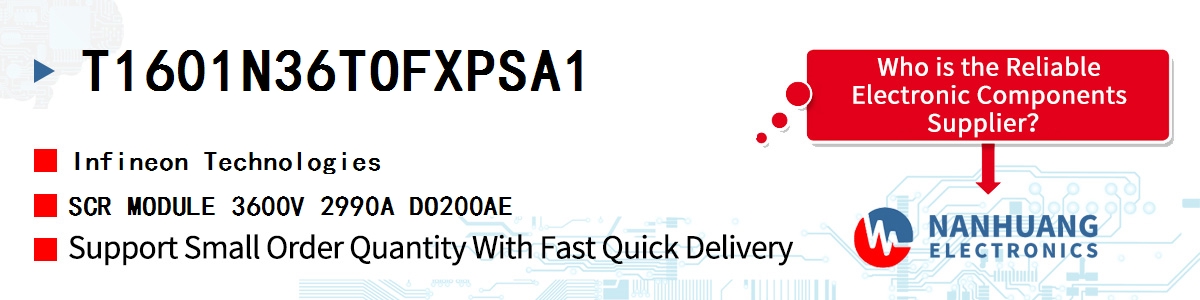 T1601N36TOFXPSA1 Infineon SCR MODULE 3600V 2990A DO200AE