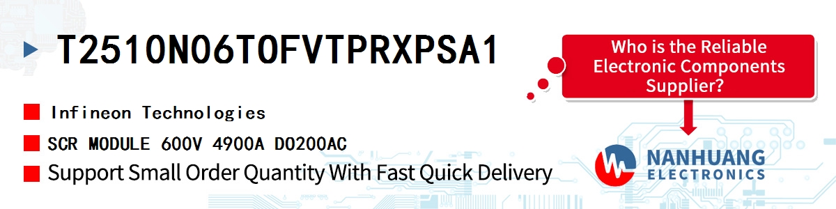 T2510N06TOFVTPRXPSA1 Infineon SCR MODULE 600V 4900A DO200AC