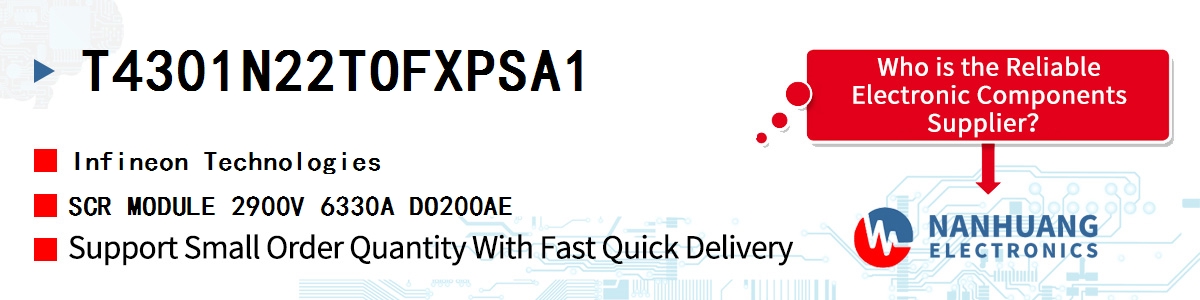 T4301N22TOFXPSA1 Infineon SCR MODULE 2900V 6330A DO200AE