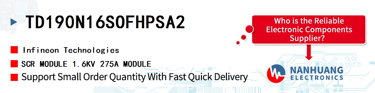 TD190N16SOFHPSA2 Infineon SCR MODULE 1.6KV 275A MODULE