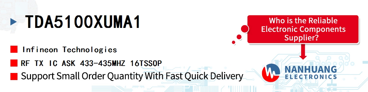 TDA5100XUMA1 Infineon RF TX IC ASK 433-435MHZ 16TSSOP