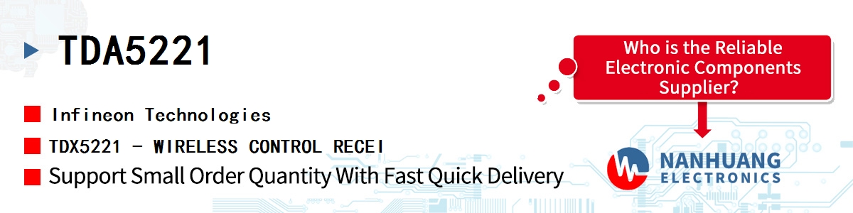 TDA5221 Infineon TDX5221 - WIRELESS CONTROL RECEI