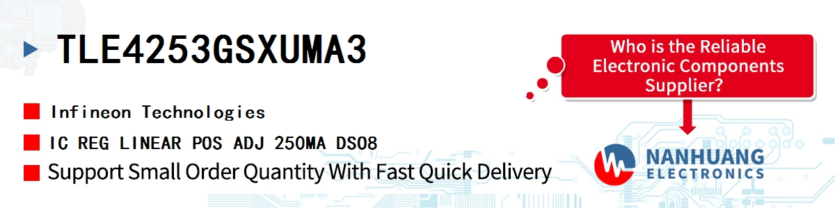 TLE4253GSXUMA3 Infineon IC REG LINEAR POS ADJ 250MA DSO8