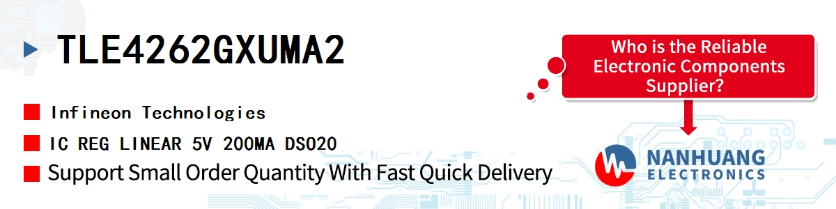 TLE4262GXUMA2 Infineon IC REG LINEAR 5V 200MA DSO20