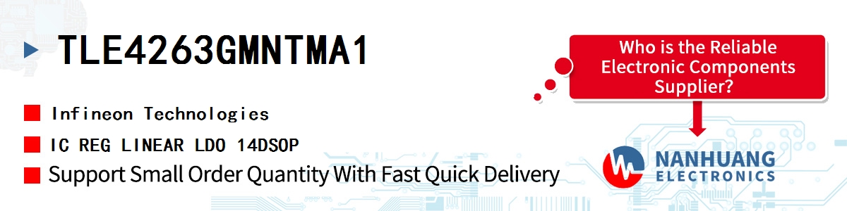 TLE4263GMNTMA1 Infineon IC REG LINEAR LDO 14DSOP