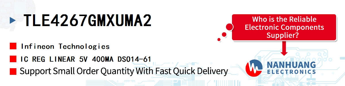 TLE4267GMXUMA2 Infineon IC REG LINEAR 5V 400MA DSO14-61