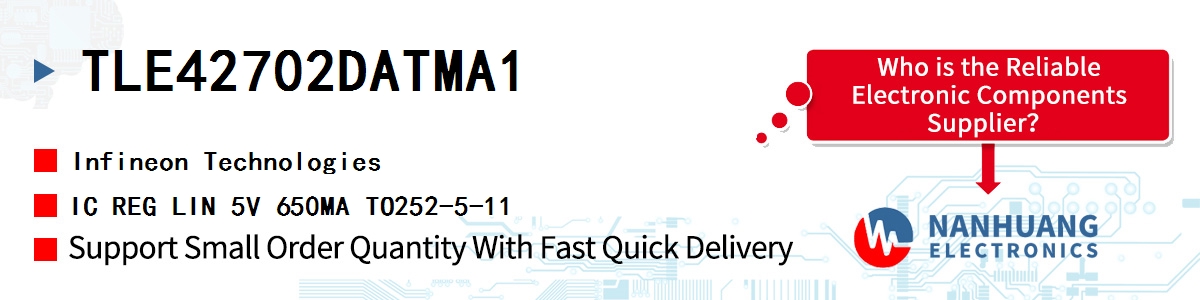 TLE42702DATMA1 Infineon IC REG LIN 5V 650MA TO252-5-11