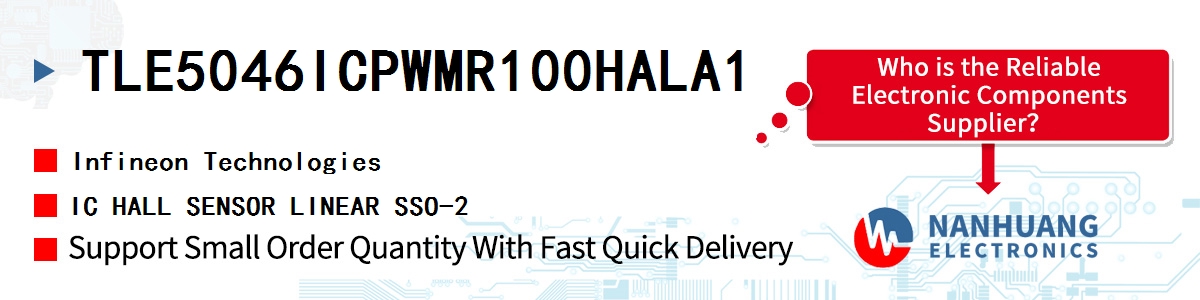 TLE5046ICPWMR100HALA1 Infineon IC HALL SENSOR LINEAR SSO-2