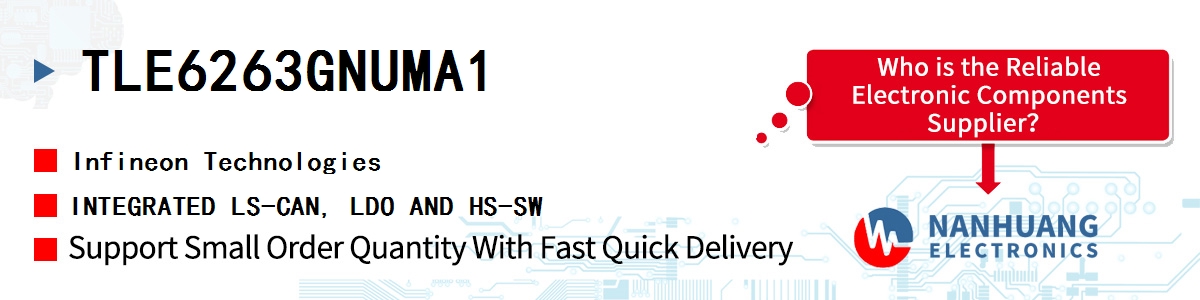 TLE6263GNUMA1 Infineon INTEGRATED LS-CAN, LDO AND HS-SW