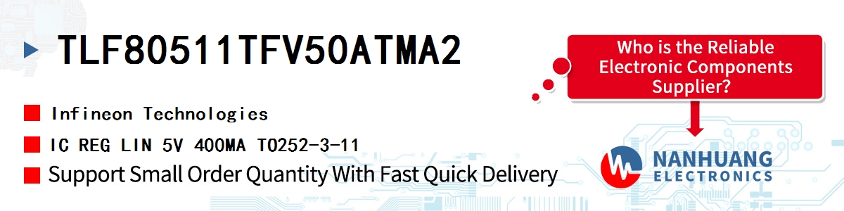 TLF80511TFV50ATMA2 Infineon IC REG LIN 5V 400MA TO252-3-11