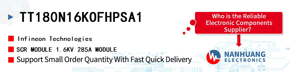 TT180N16KOFHPSA1 Infineon SCR MODULE 1.6KV 285A MODULE
