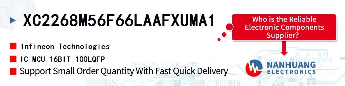 XC2268M56F66LAAFXUMA1 Infineon IC MCU 16BIT 100LQFP