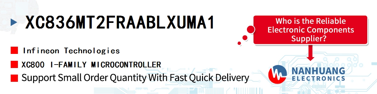 XC836MT2FRAABLXUMA1 Infineon XC800 I-FAMILY MICROCONTROLLER