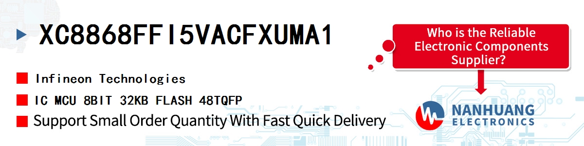 XC8868FFI5VACFXUMA1 Infineon IC MCU 8BIT 32KB FLASH 48TQFP